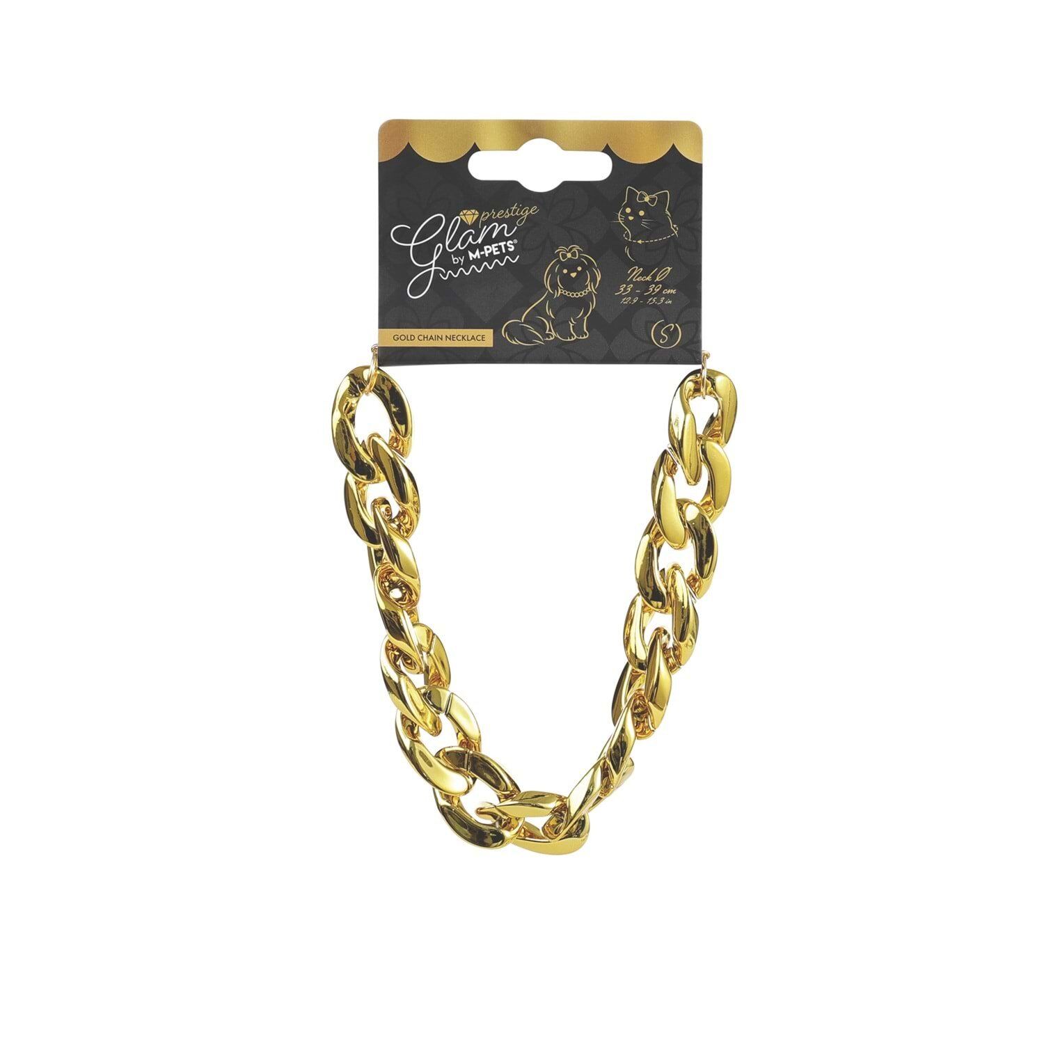 M-PETS GLAM PRESTİGE AKSESUAR GOLD CHAİN (S)