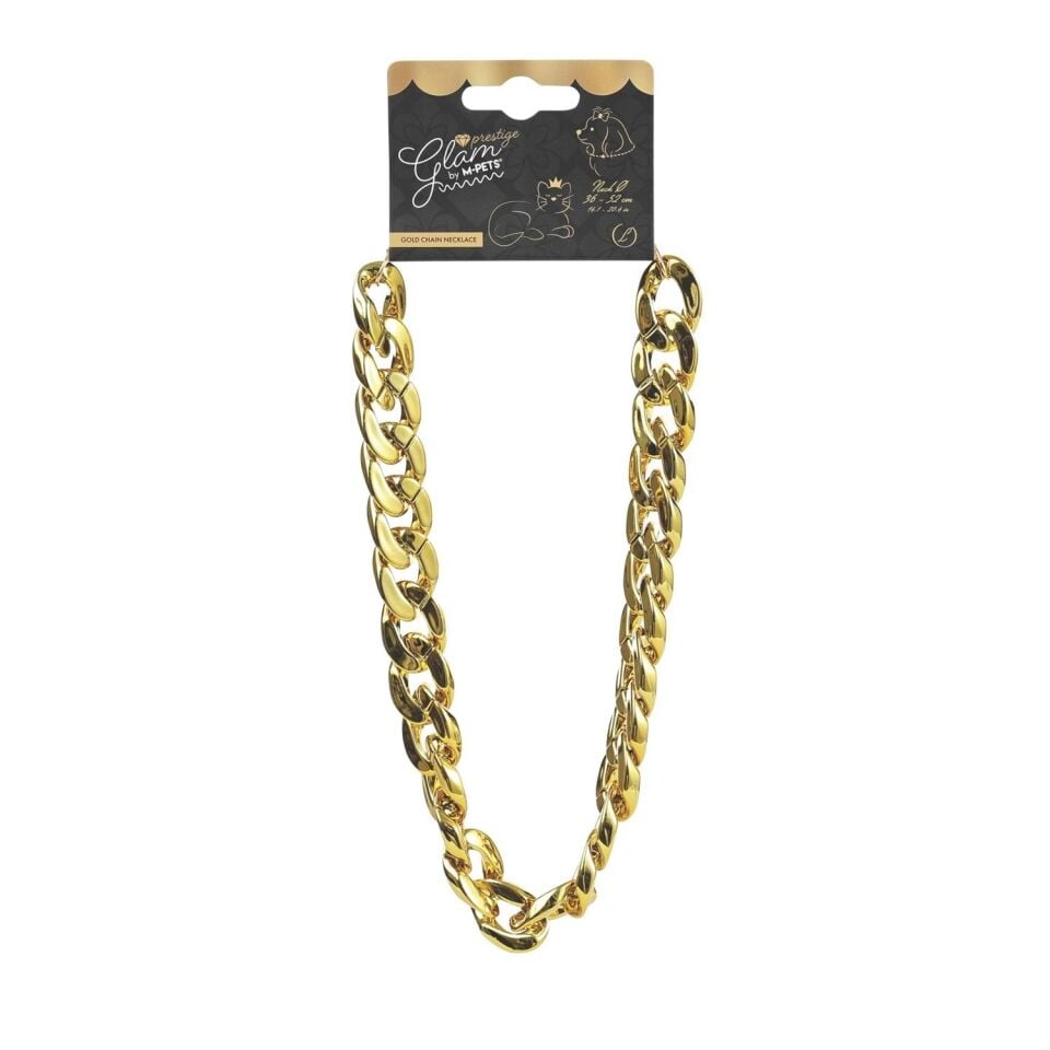 M-PETS GLAM PRESTİGE AKSESUAR GOLD CHAİN (L)
