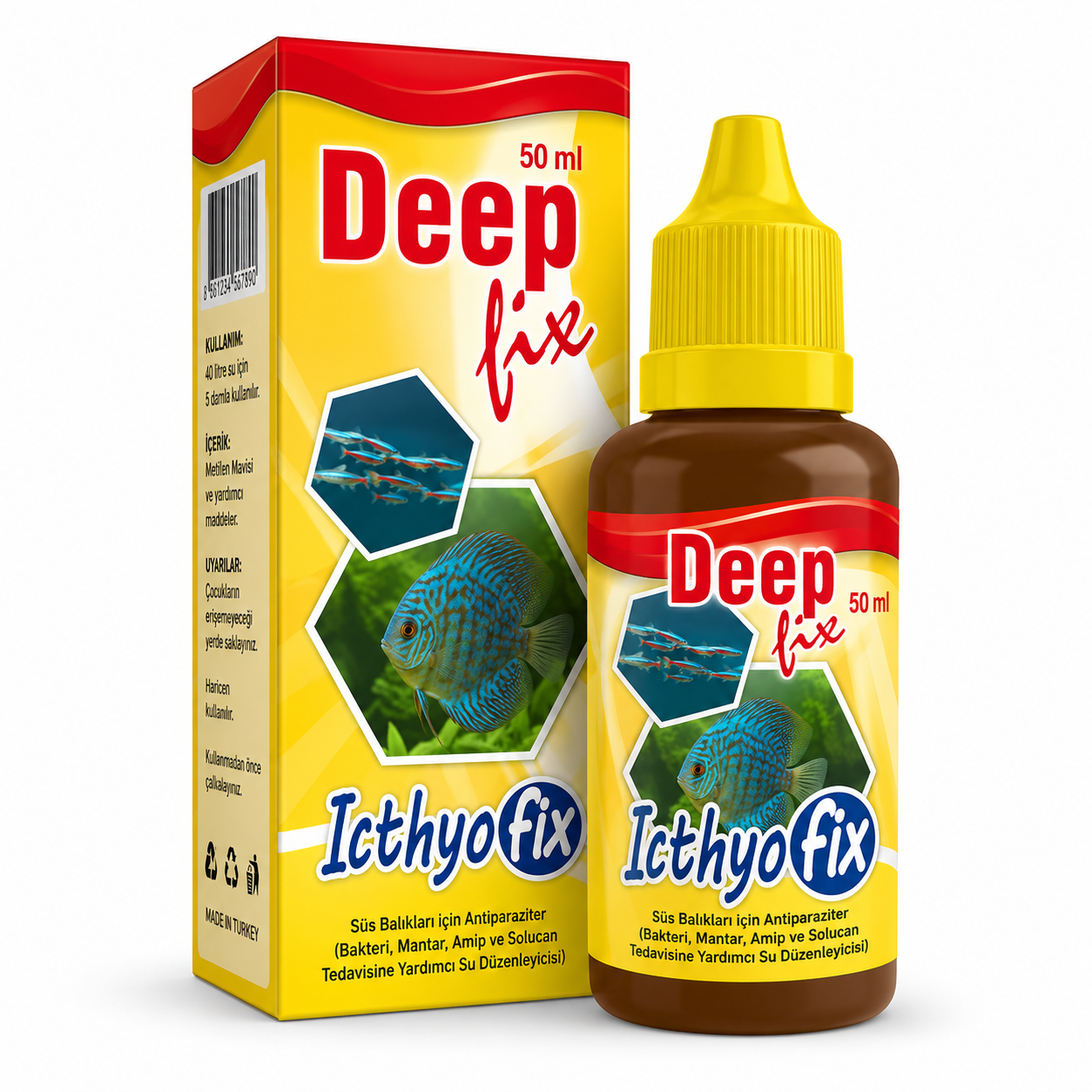 DEEP ICTHYO FİX BEYAZ BENEK 6LI