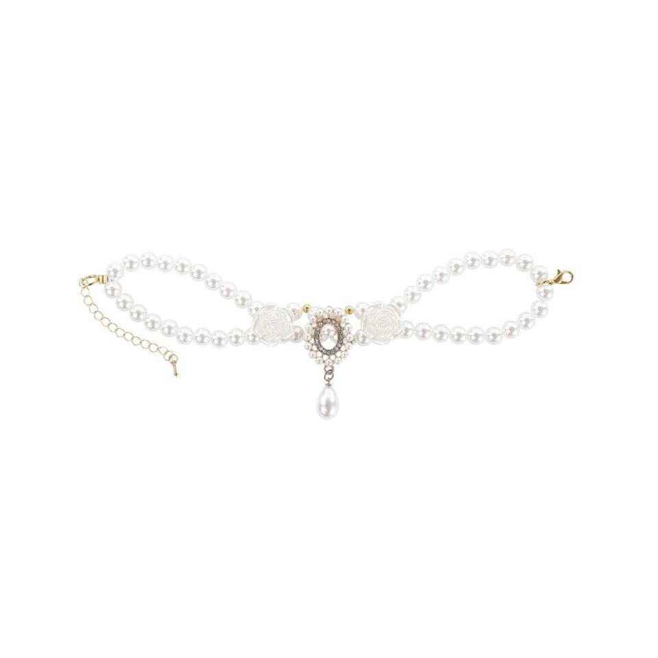 M-PETS GLAM PRESTİGE AKSESUAR WHİTE ROSES (L)