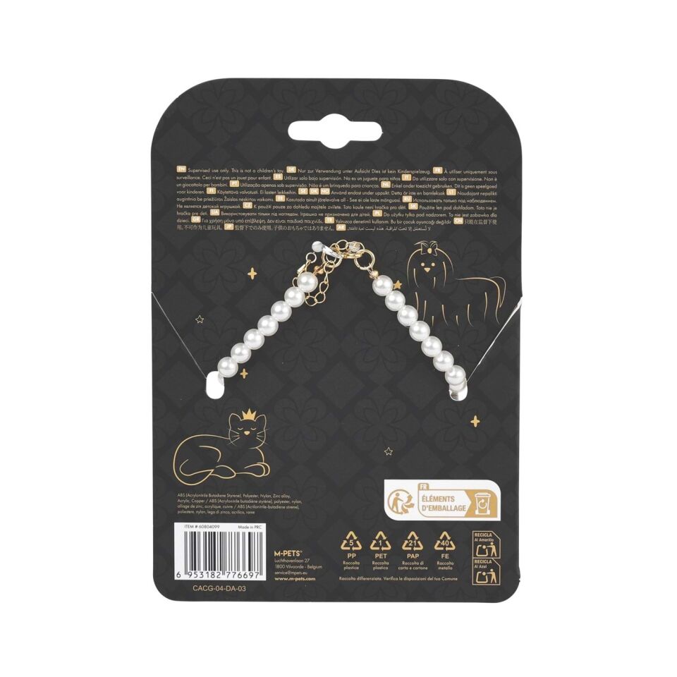 M-PETS GLAM PRESTİGE AKSESUAR BLUE DENİM PEARL (S)