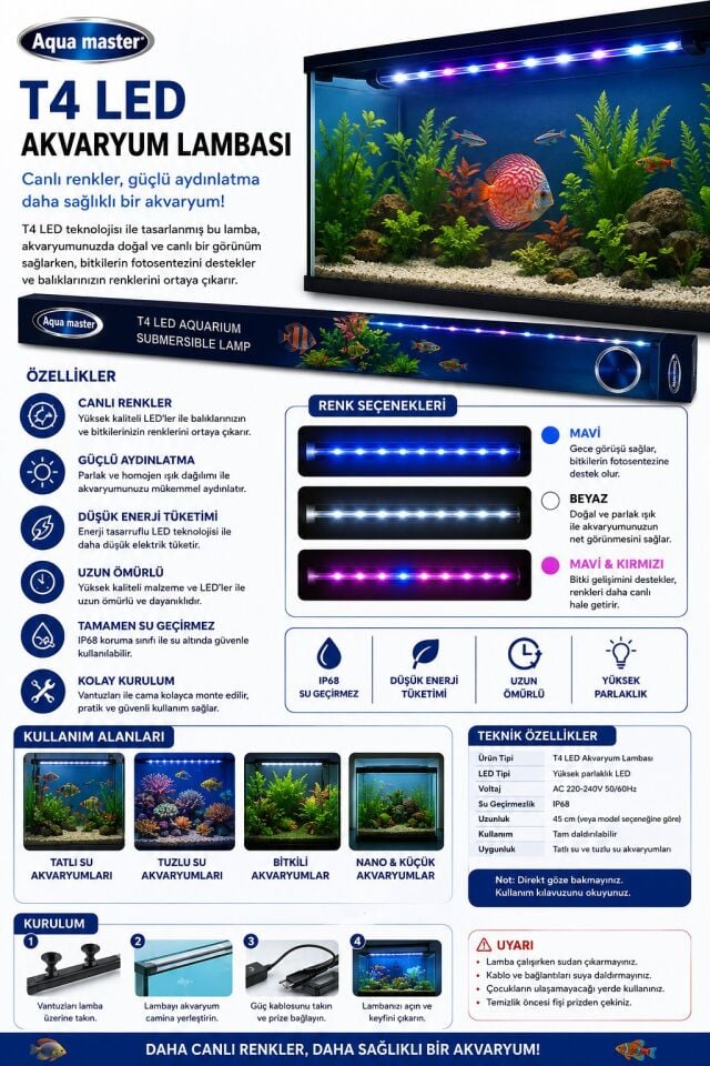 AQUA MASTER LAMBA PEMBE-BEYAZ 70 CM