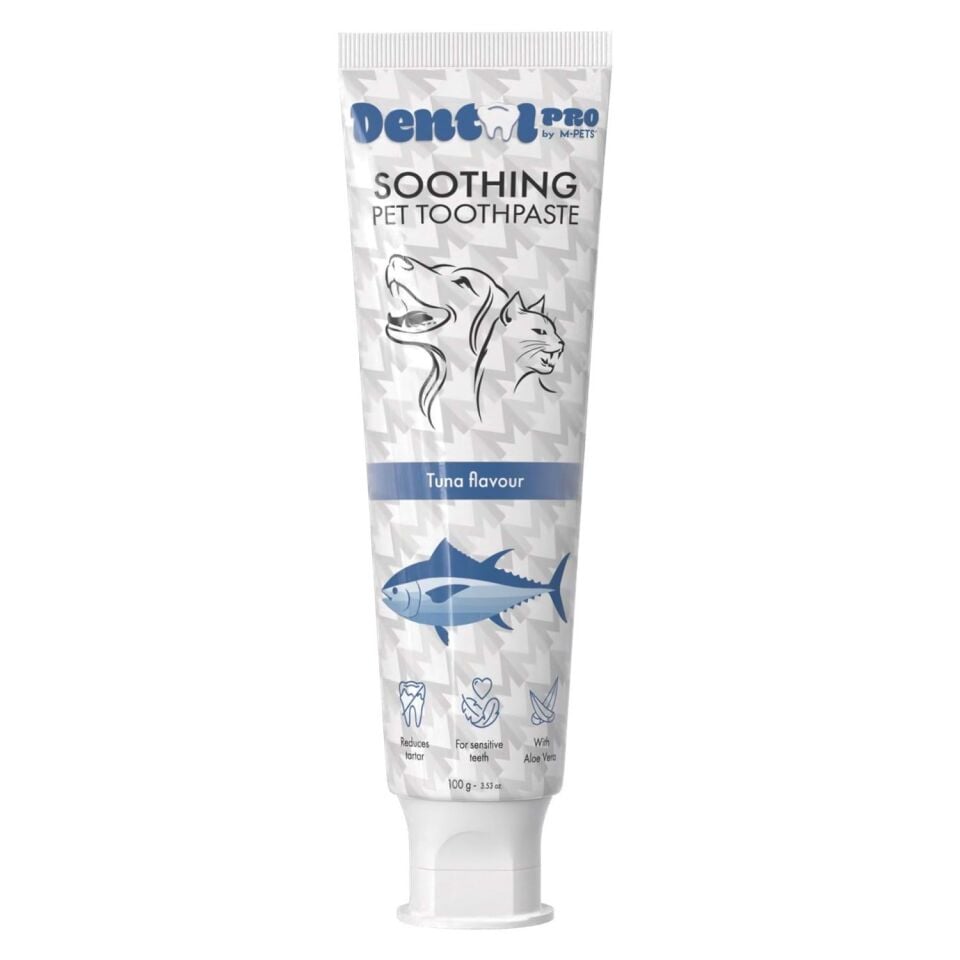 M-PETS DENTAL CARE PRO TON BALIĞI AROMALI DİŞ MACUNU 100GR