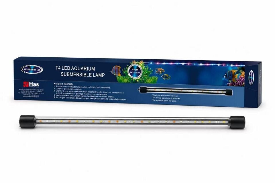AQUA MASTER SU İÇİ LED LAMBA 45CM BEYAZ+PEMBE