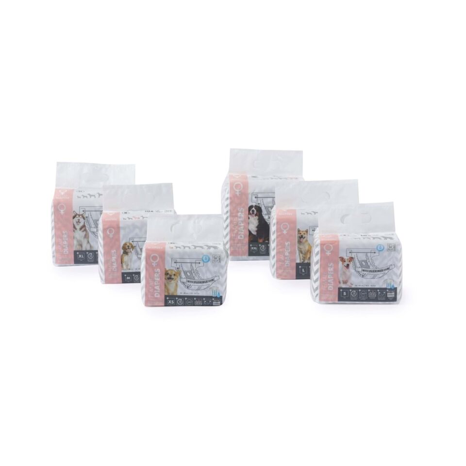 M-PETS Diapers Dişi Köpekler İçin Külot (S) 10Lu