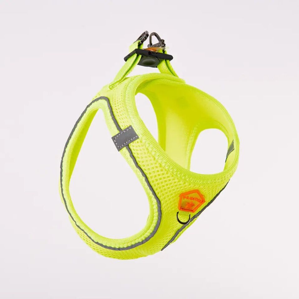 Pawstar Neon Sarı Airmesh Köpek Göğüs Tasması XS