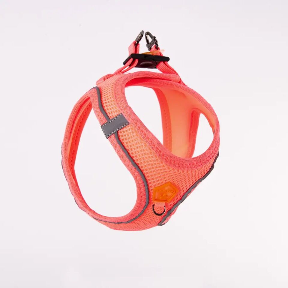 Pawstar Neon Pembe Airmesh Köpek Göğüs Tasması XS