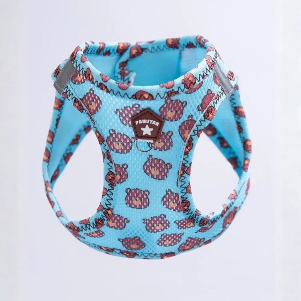 Pawstar Bears Airmesh Köpek Göğüs Tasması XS