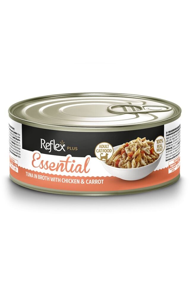 REFLEX PLUS ESSENTIAL TON BALIKLI & TAVUK & HAVUÇ ETSUYU İÇİNDE 70 GR