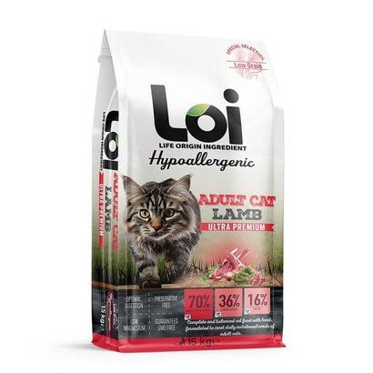 LOI YETİŞKİN KEDİ KUZULU 15 KG