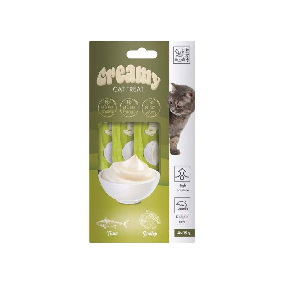 M-PEST CREAMY TON BALIKLI DENİZ TARAKLI KEDİ ÖDÜL 60 GR