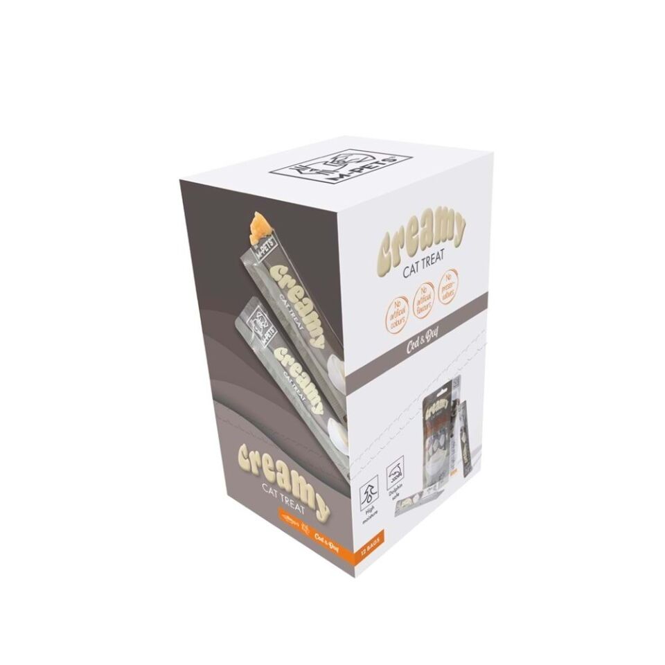 M-PEST CREAMY MORİNA BALIKLI BİFTEKLİ KEDİ ÖDÜL 60 GR