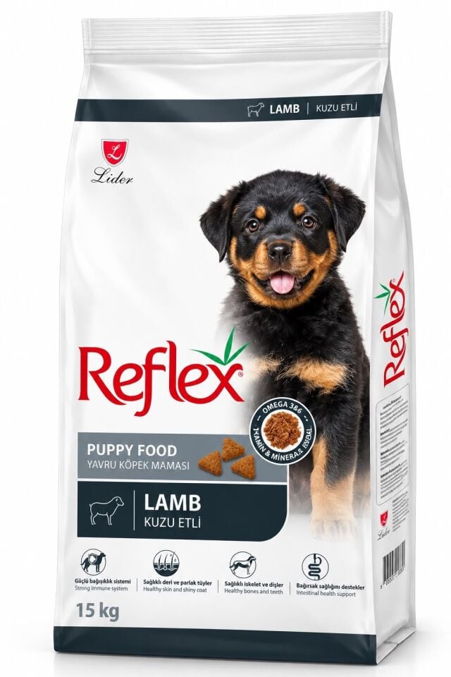 REFLEX PUPPY KUZU & PİRİNÇLİ KÖPEK MAMASI 15 KG