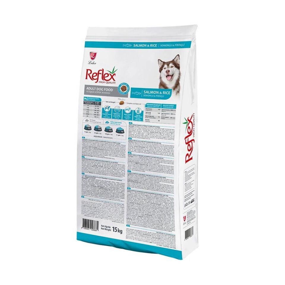 REFLEX BALIKLI PİRİNÇLİ YETİŞKİN KÖPEK MAMASI 15 KG