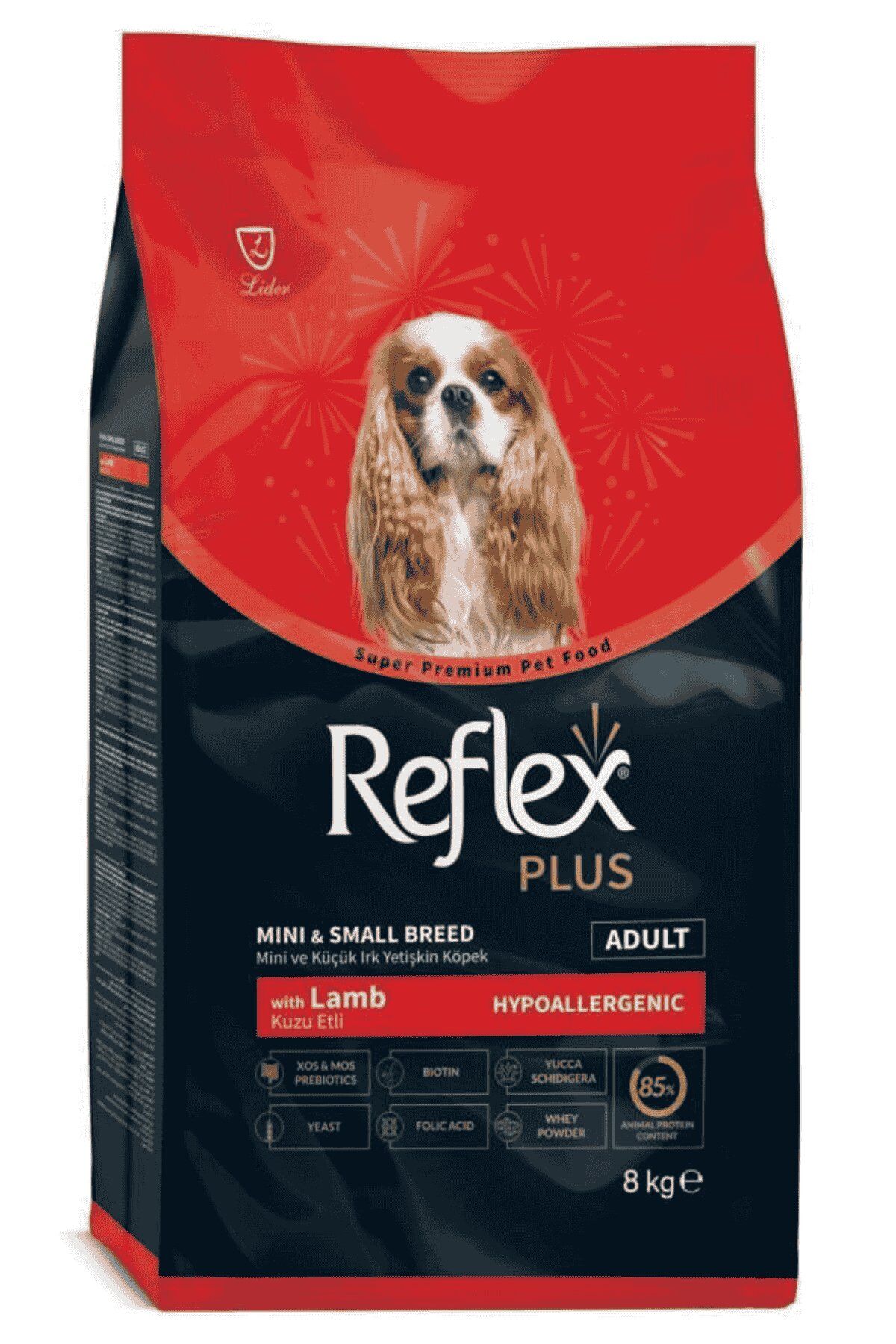 REFLEX PLUS KUZU VE PİRİNÇLİ KÜÇÜK IRK KÖPEK MAMASI 8 KG