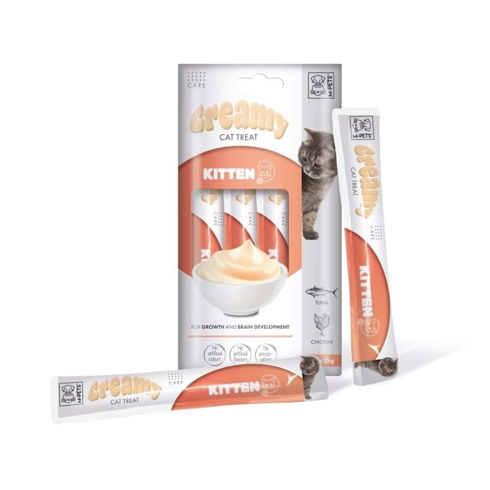 M-PETS KITTEN FOKSİYANEL CREAMY KEDİ ÖDÜL 60 GR