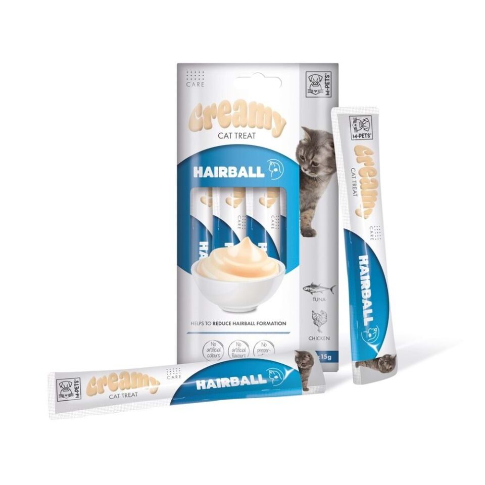 M-PETS HAIRBALL FOKSİYANEL CREAMY KEDİ ÖDÜL 60 GR