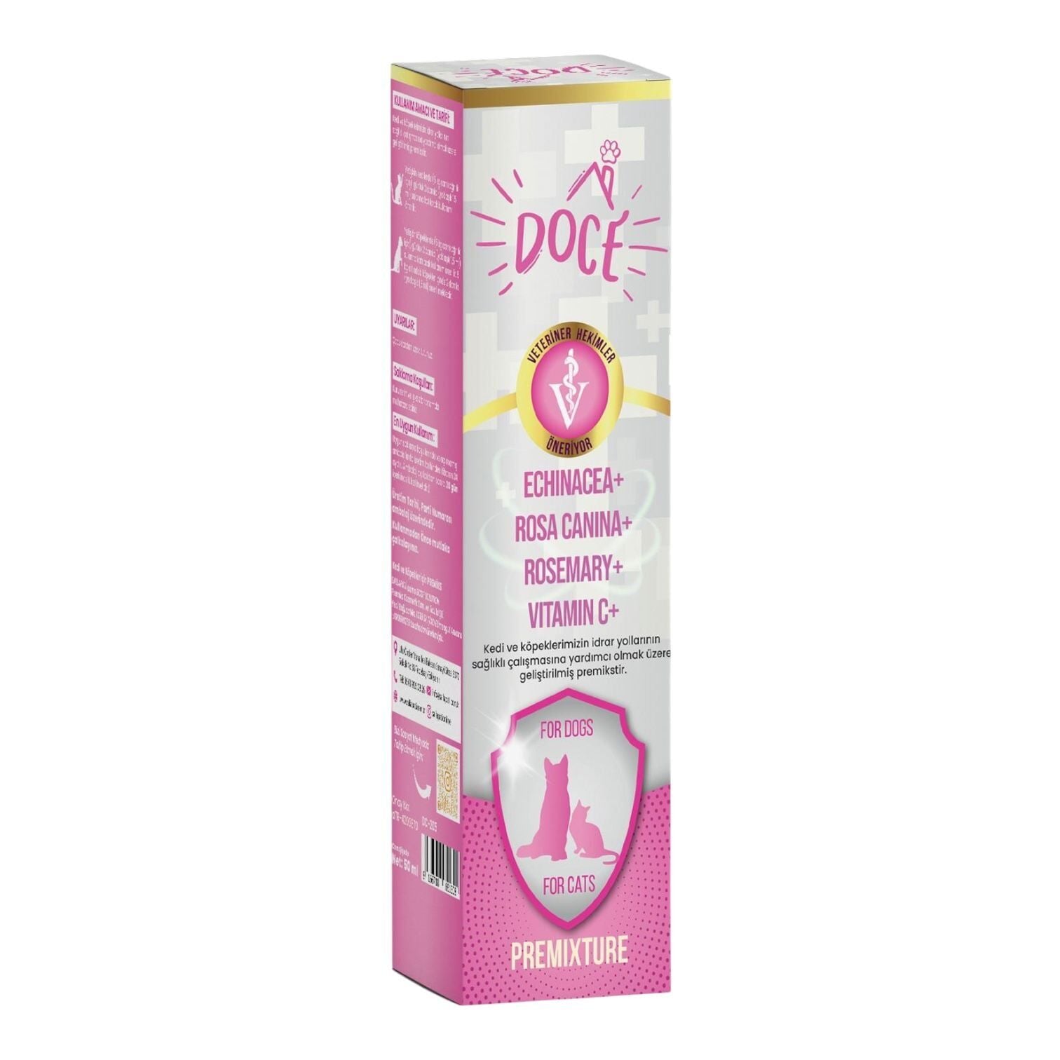 Doce Urinary Kedi ve Köpekler İçin İdrar Yolu Destekleyici Bakım Yağı 50 ml