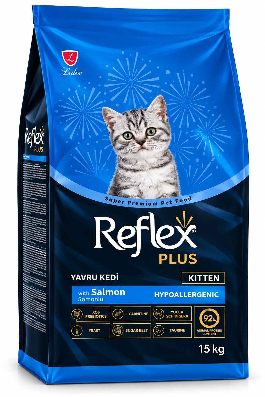 REFLEX PLUS YAVRU KEDİ SOMONLU KEDİ MAMASI 15 KG