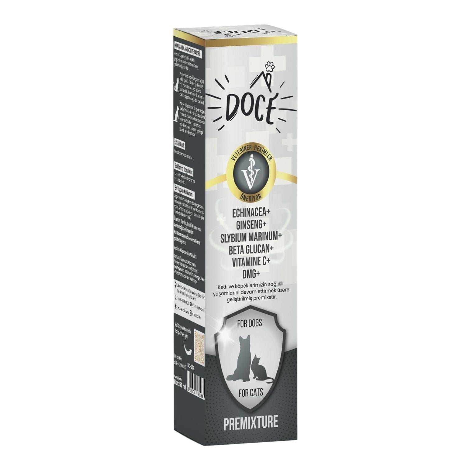 Doce Kedi Köpek Echınacea+ (IMMUN) Bağışıklık Sistemleri İçin 50ML