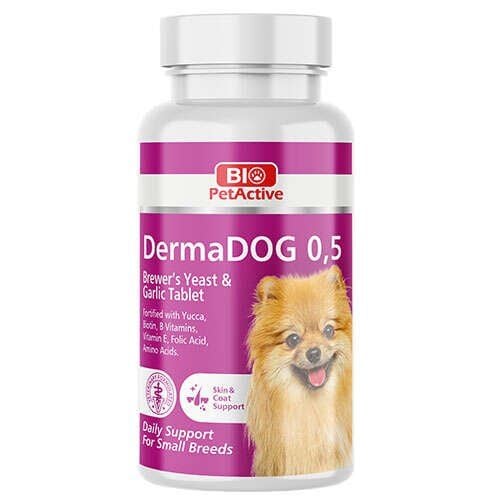 BİO PETACTİVE DERMADOG 0,5 60 TABS 30GR(VİTAMİN TABLET)