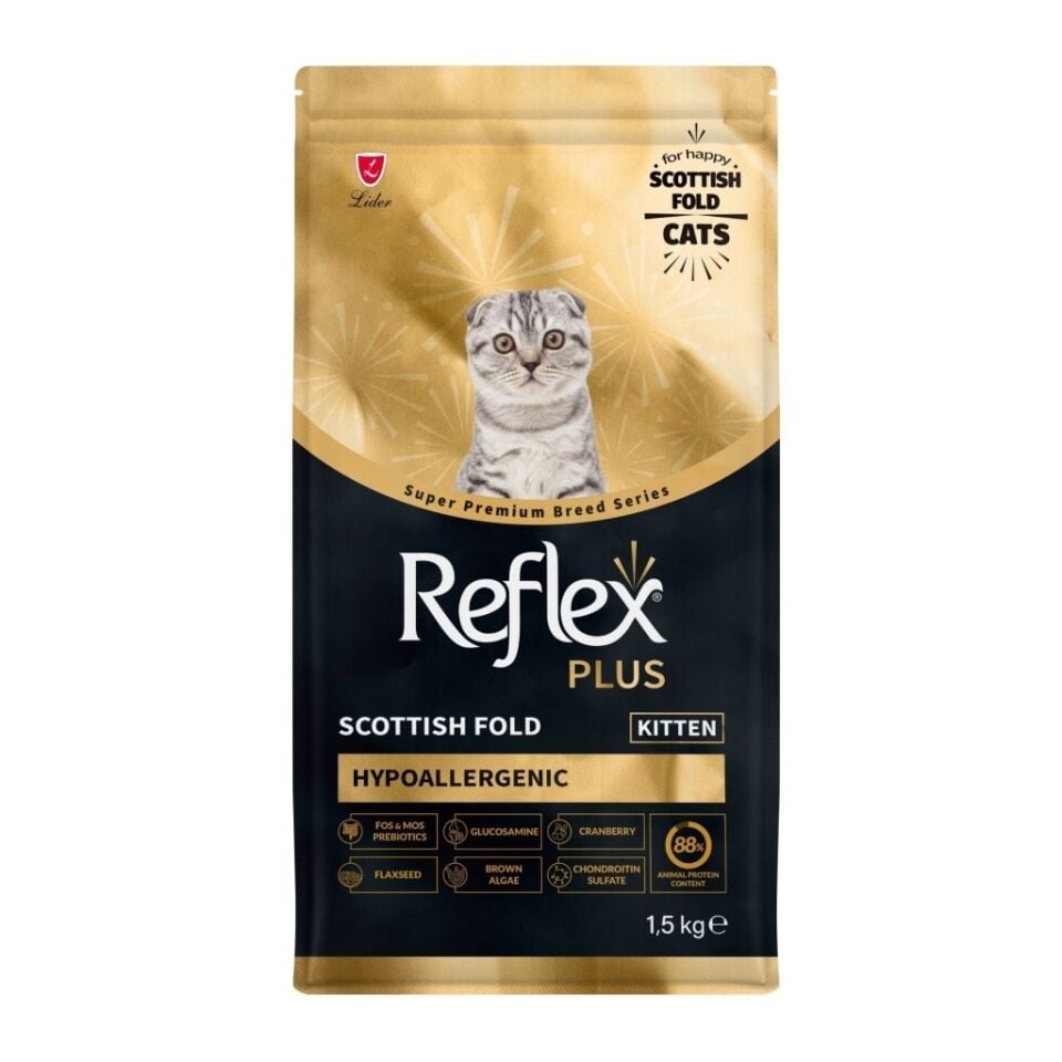 REFLEX PLUS SCOTTİSH FOLD YAVRU KEDİ MAMASI 1,5 KG