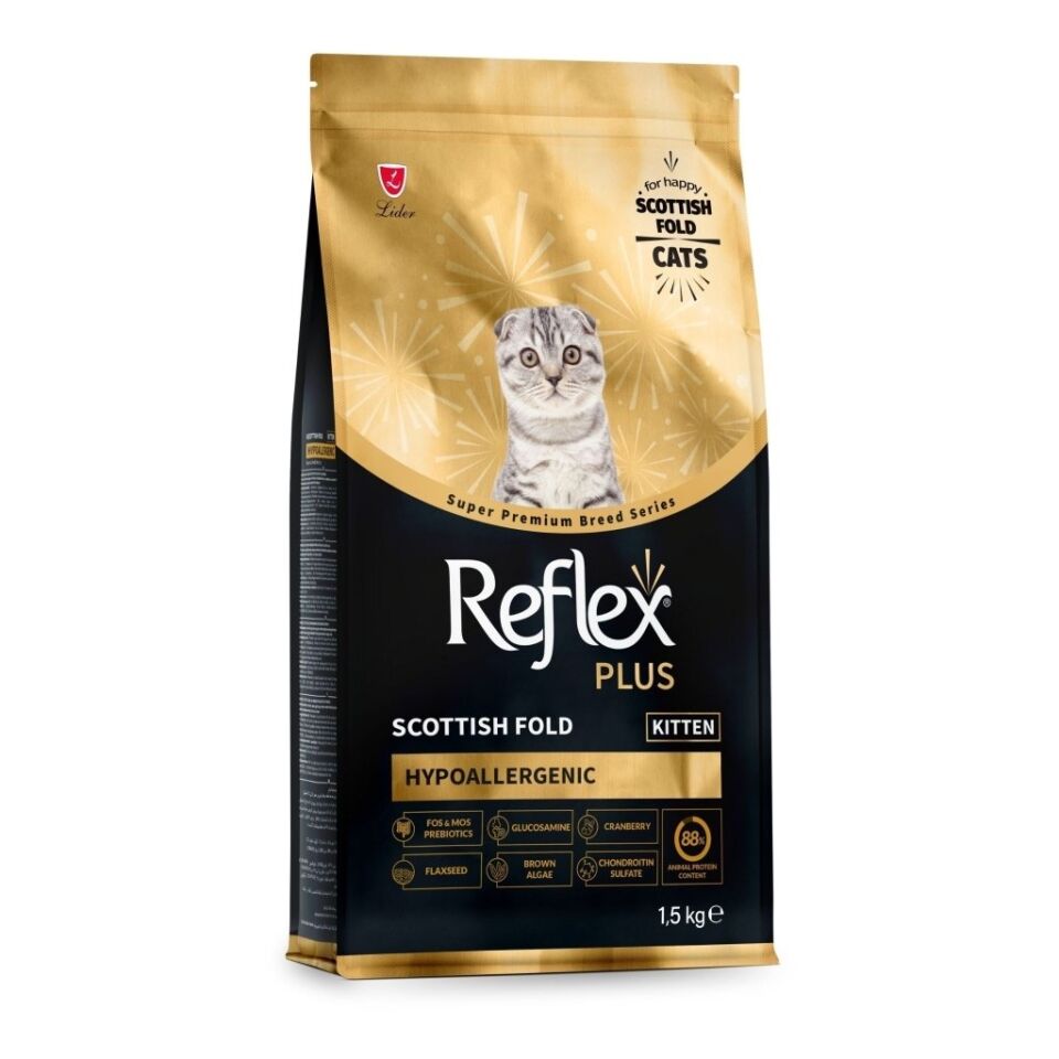 REFLEX PLUS SCOTTİSH FOLD YAVRU KEDİ MAMASI 1,5 KG