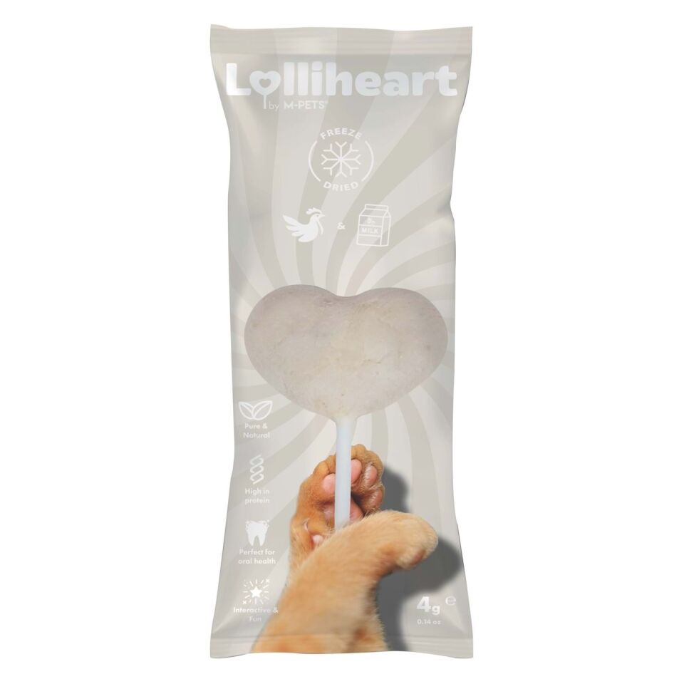 M-PETS LOLLİHEART SÜTLÜ KEDİ ÖDÜLÜ 4GR 15Lİ (KOLİ)