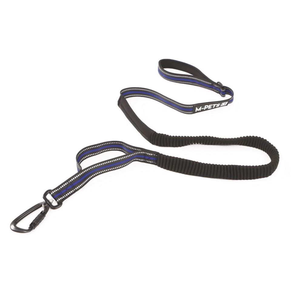 M-PETS HIKING JOGGING ELASTİK YÜRÜYÜŞ TASMASI BLUE