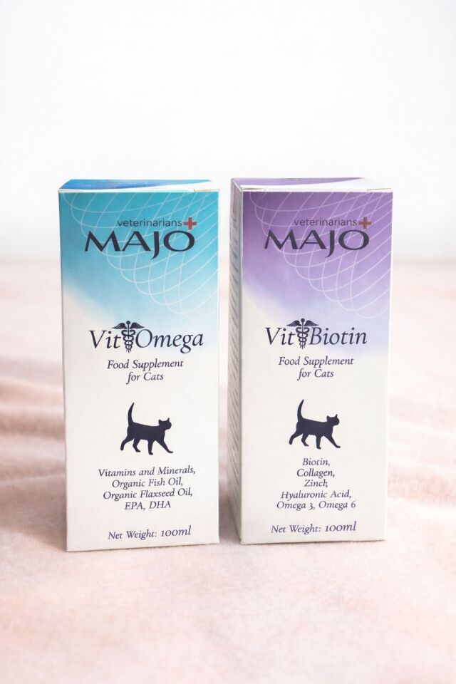 MAJO KEDİ BİOTİN + OMEGA TAKVİYESİ 100 ML* 2 Lİ SET