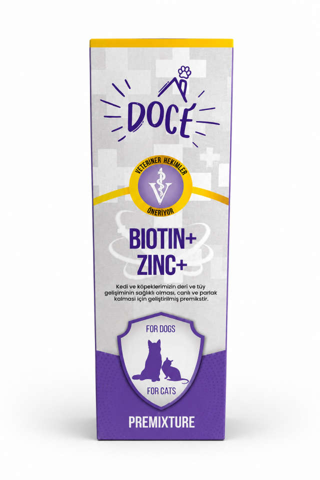 DOCE KEDİ KÖPEK BIOTIN+, ZINC+ 50 ML