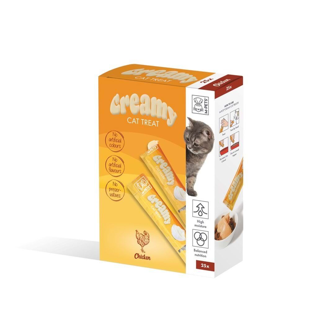 M-PETS CREAMY TAVUKLU KEDİ ÖDÜLÜ 25X15GR