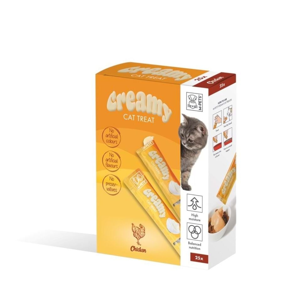 M-PETS CREAMY TAVUKLU KEDİ ÖDÜLÜ 25X15GR