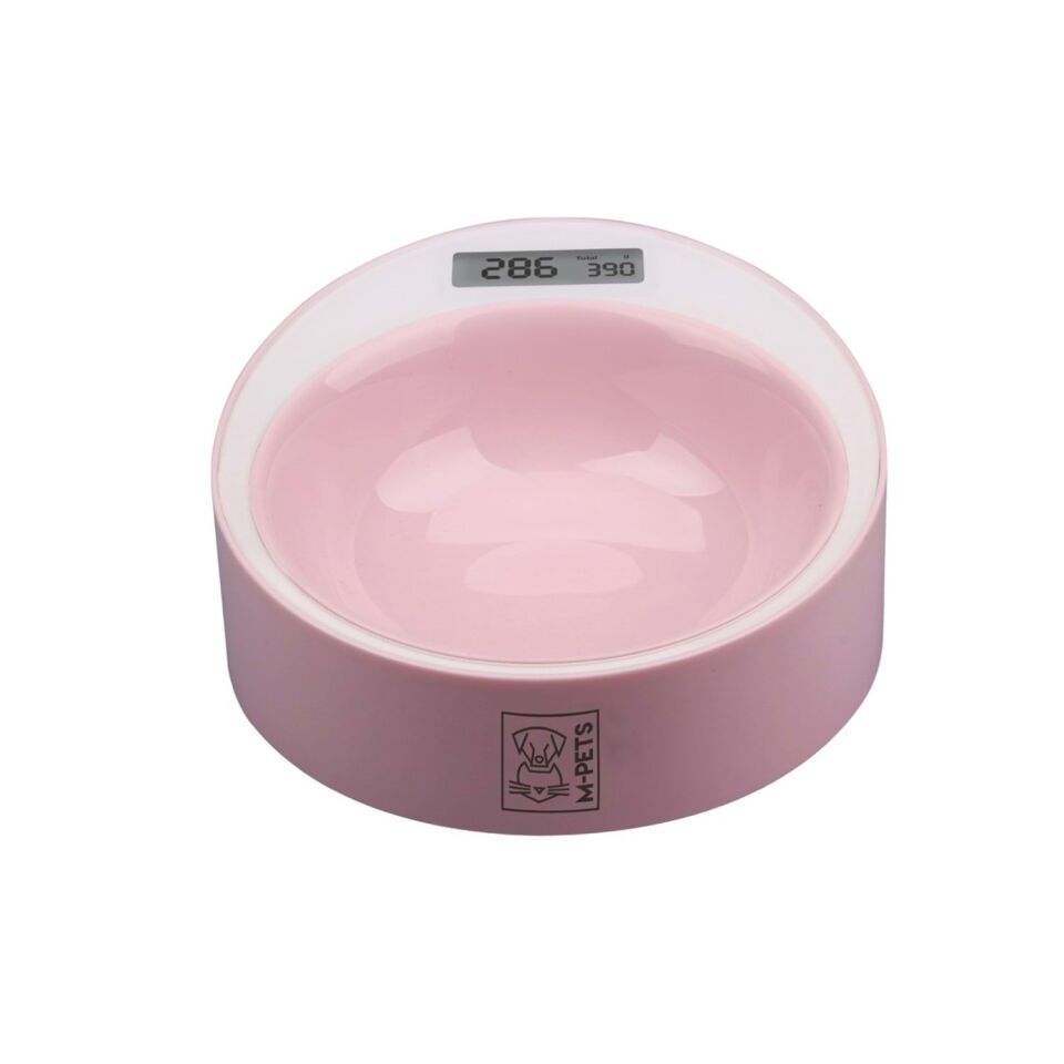 M-PETS YUMI SMART DİGİTAL TARTILI MAMA KABI PEMBE