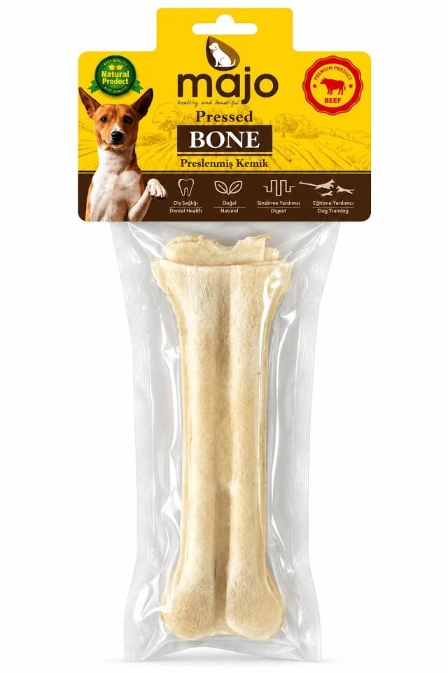 MAJO BEYAZ PRES KEMİK 21 CM KÖPEK ÖDÜLÜ