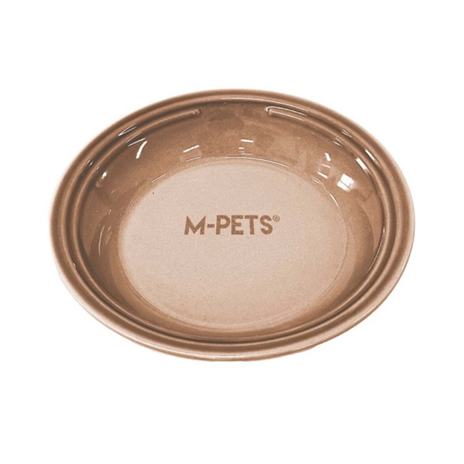 M-PETS PETJOY FLATTY SERAMİK MAMA KABI BROWN 250ML