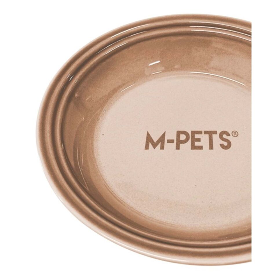 M-PETS PETJOY FLATTY SERAMİK MAMA KABI BROWN 250ML