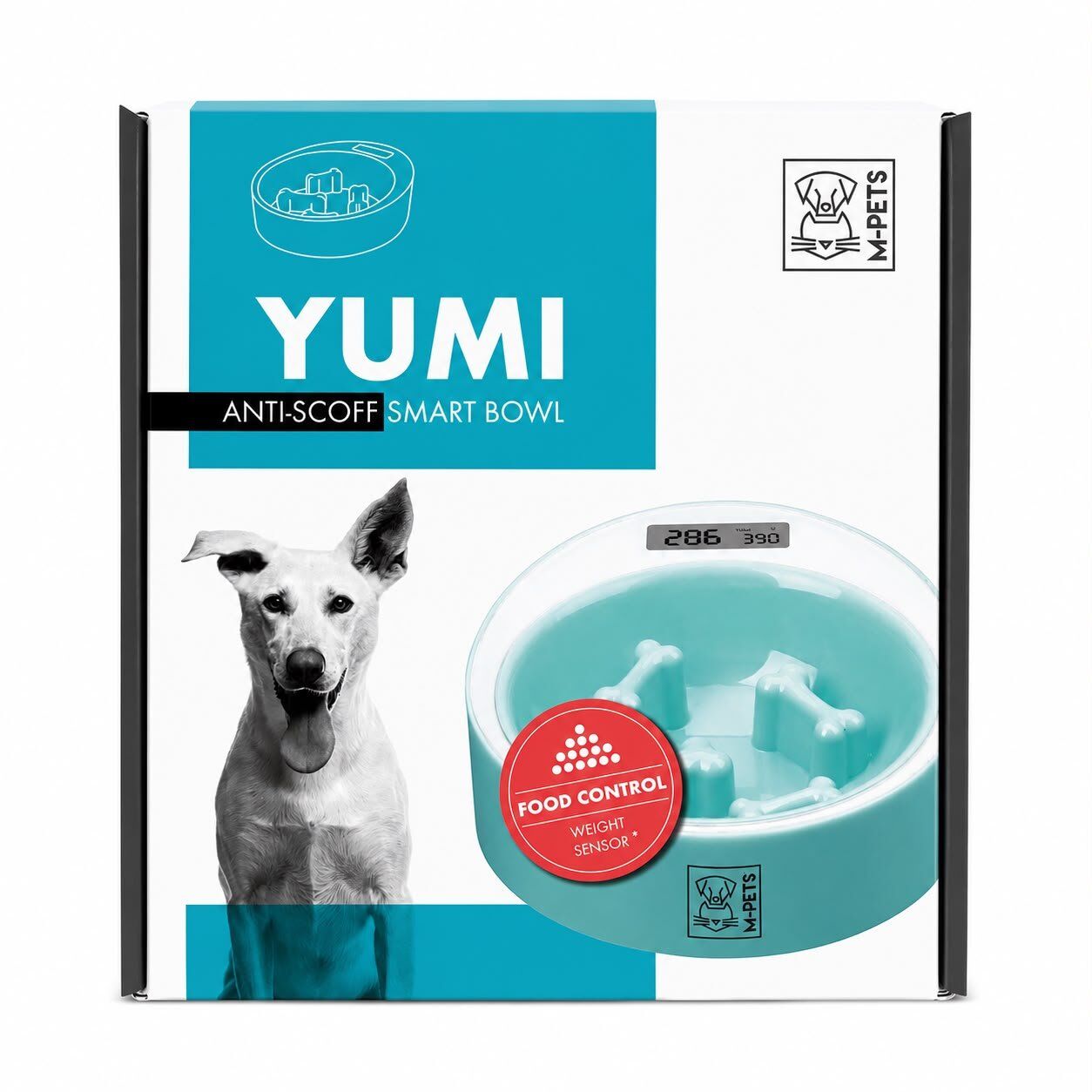 M-PETS YUMI SMART DİGİTAL TARTILI YAVAŞ YEME MAMA KABI YEŞİL