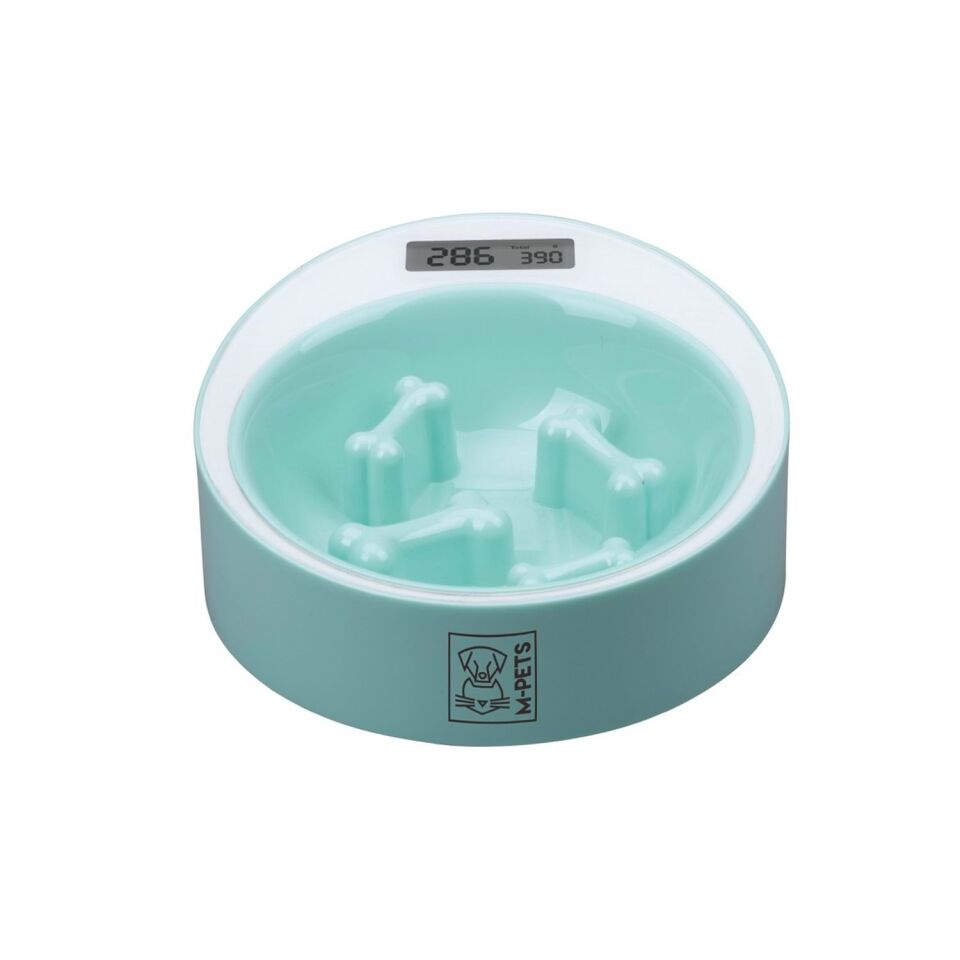 M-PETS YUMI SMART DİGİTAL TARTILI YAVAŞ YEME MAMA KABI YEŞİL