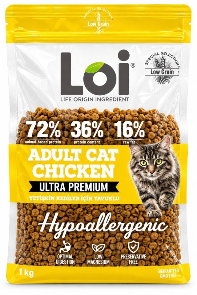 LOI YETİŞKİN KEDİ TAVUKLU 1 KG
