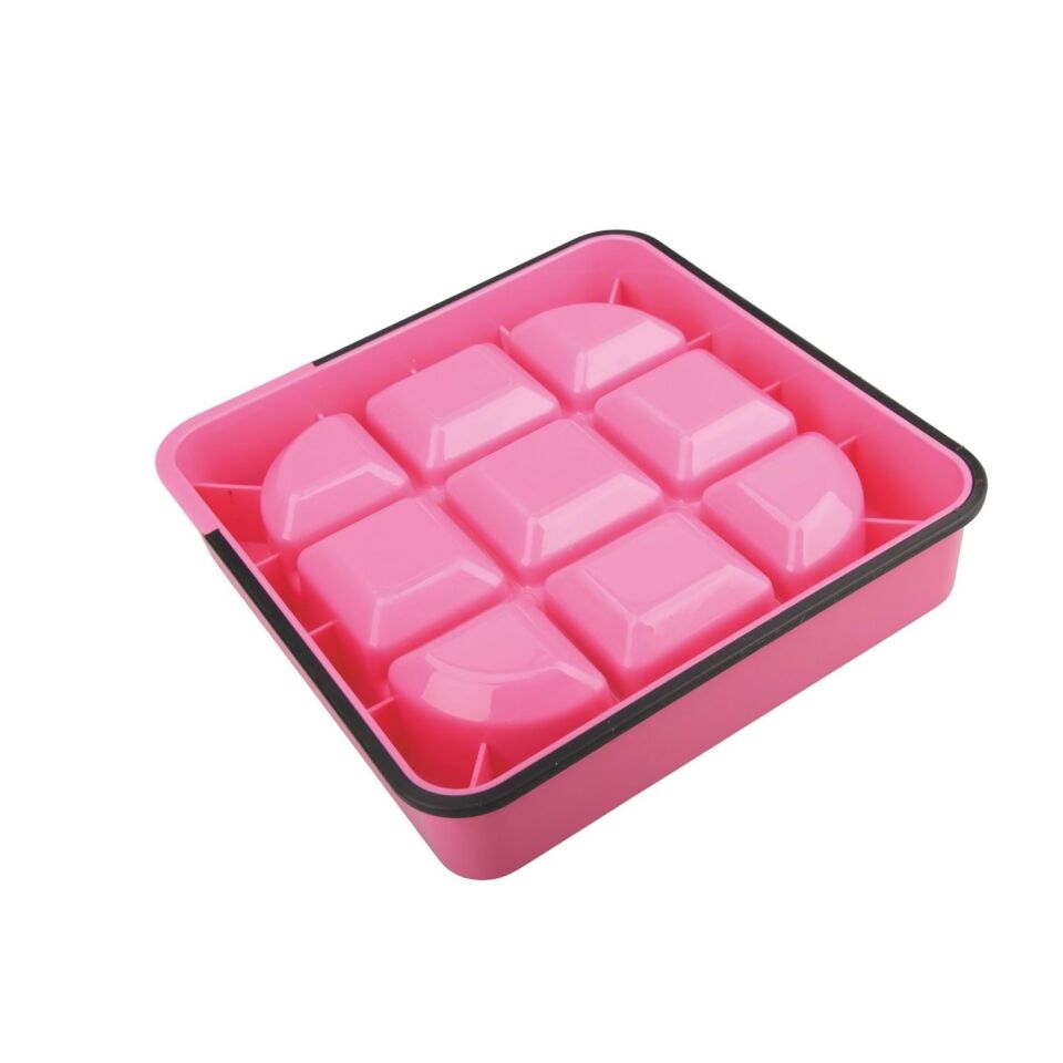 M-PETS WAFFLE YAVAŞ YEME MAMA KABI 1500ML PEMBE