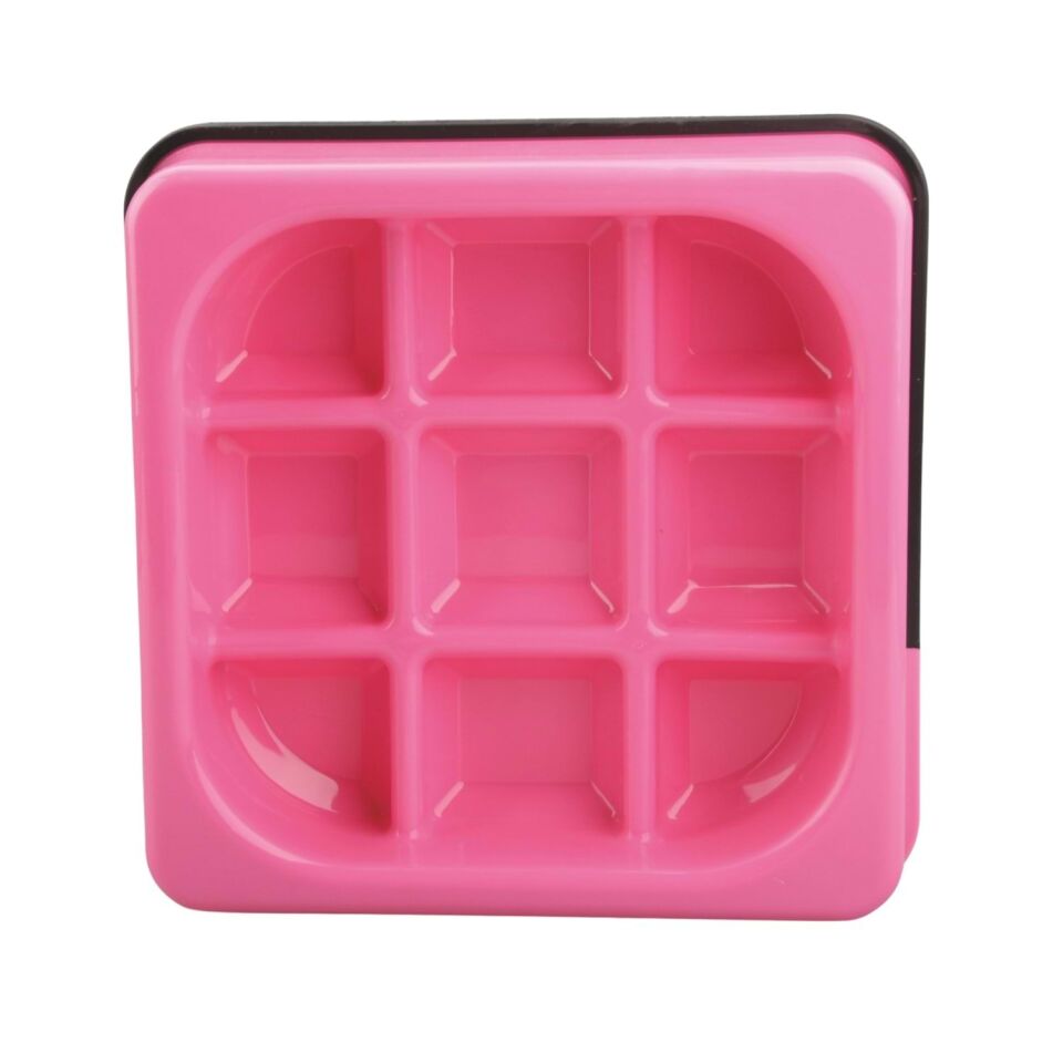 M-PETS WAFFLE YAVAŞ YEME MAMA KABI 1500ML PEMBE