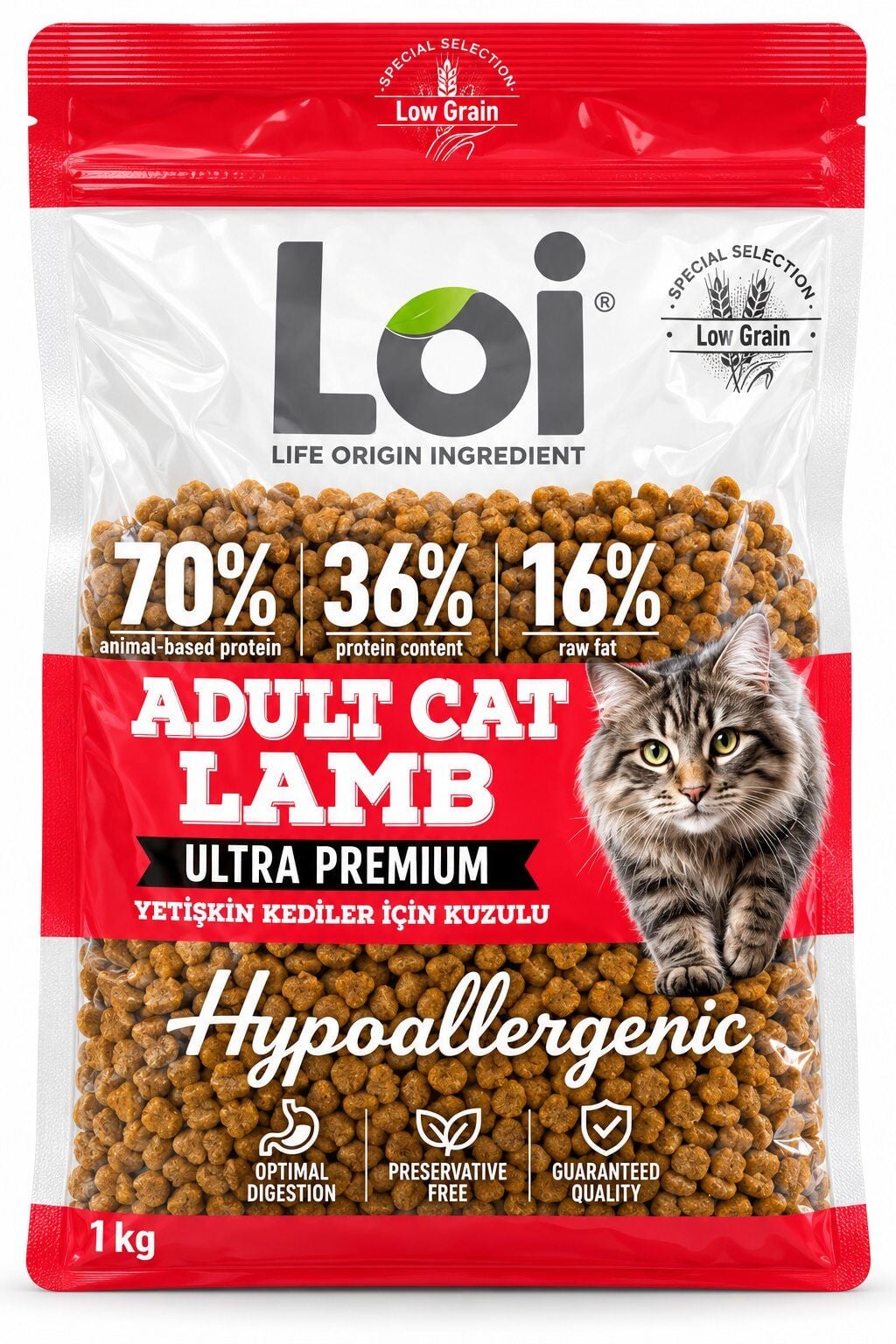 LOI YETİŞKİN KEDİ KUZULU 1 KG