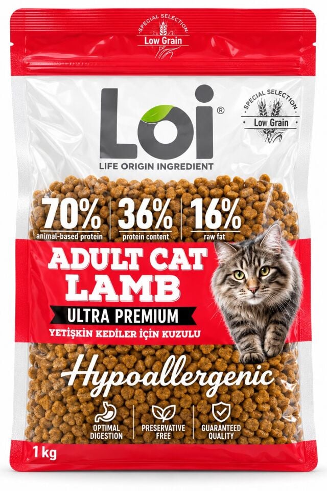 LOI YETİŞKİN KEDİ KUZULU 1 KG