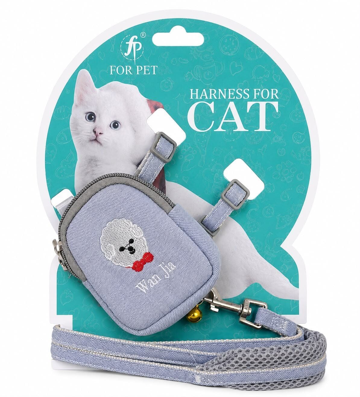 FOR PET CÜZDANLI GATO KEDİ TASMA SET