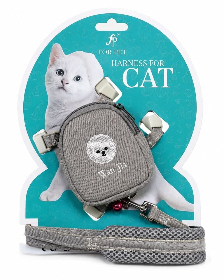 FOR PET CÜZDANLI GATO KEDİ TASMA SET