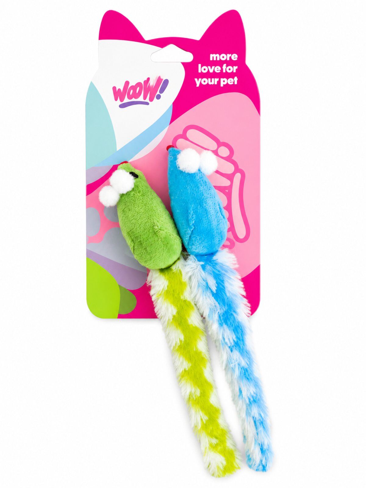 WOW KEDİ OYUNCAK UZUN KUYRUKLU 2'Lİ FARE