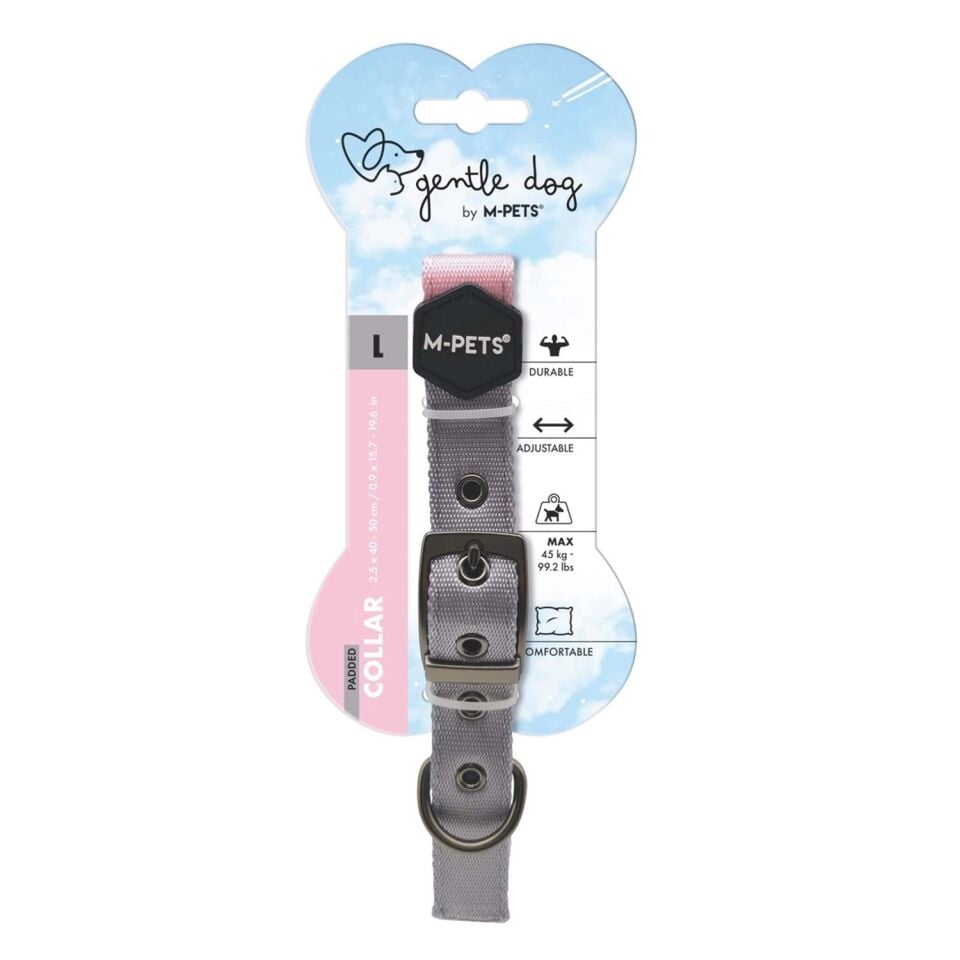 M-PETS GENTLE DOG SOFT BOYUN TASMASI (L) PEMBE