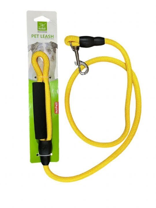 NUNBELL RENKLİ FİTİL KÖPEK GEZDİRME KAYIŞI 10mm x 120cm