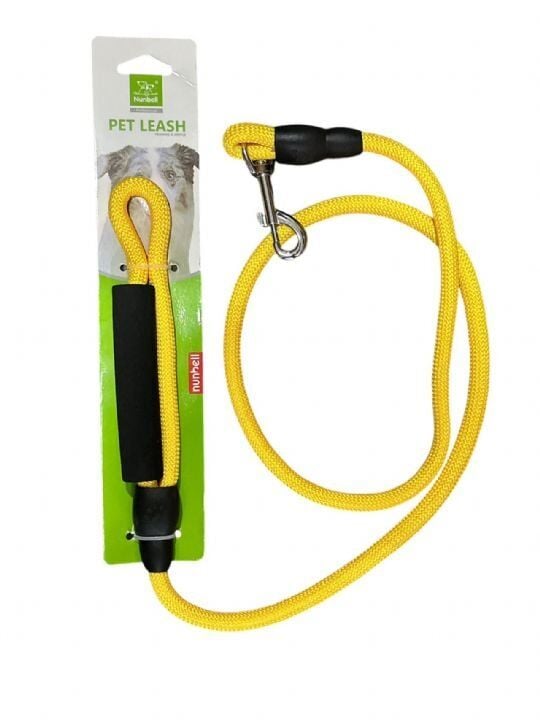 NUNBELL RENKLİ FİTİL KÖPEK GEZDİRME KAYIŞI 10mm x 120cm